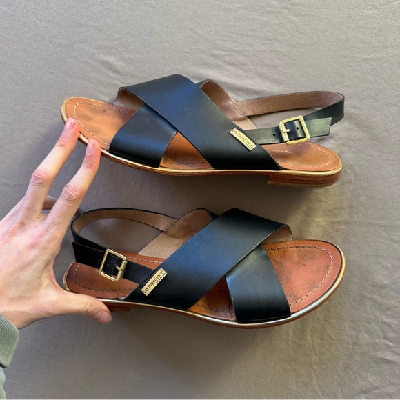 LES TROPEZIENNES HILIANA Crossover flat sandals - Picture 2 of 8